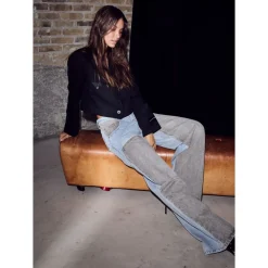 Haute L'Amitié Jeans*Two-Tone Patch Tall Jeans Multifarvet