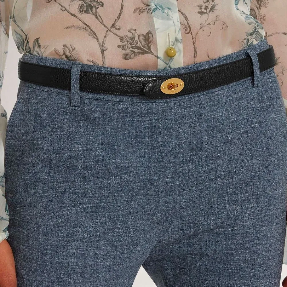 Mulberry Bælter*Tyndt bælte i læder Sort