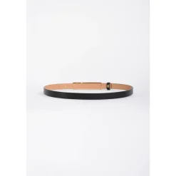 Elisabetta Franchi Bælter*Tyndt bælte med logo-spænde Sort