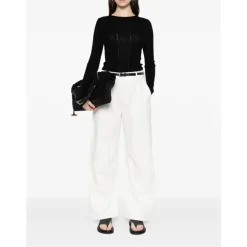 Birgitte Herskind Striktrøjer & Sweatere*Uld Crewneck Sweater Sort