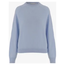 Allude Striktrøjer & Sweatere*Uld- og Cashmere Sweater Blå