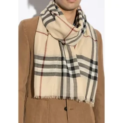 Burberry Tørklæder*Uldtørklæde Beige