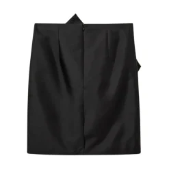 The Garment Nederdele*Umami Draped Silk Skirt Sort