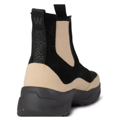 Woden Støvler|Chelsea Boots*Vandtæt Chelsea City Støvle i Ruskind Sort