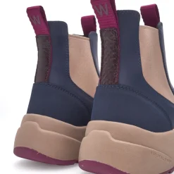 Woden Chelsea Boots*Vandtæt Slip-On Støvle Mørke/Beige Blå