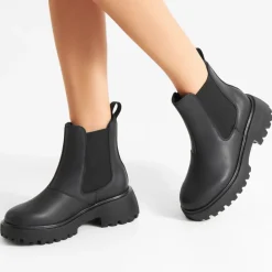 Woden Støvler*Vandtæt Chelsea Støvle til Kvinder Sort