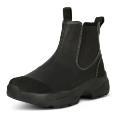 Woden Støvler|Chelsea Boots*Vandtætte gummistøvler med fiskeskinddetaljer Sort