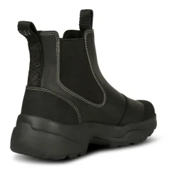 Woden Støvler|Chelsea Boots*Vandtætte gummistøvler med fiskeskinddetaljer Sort