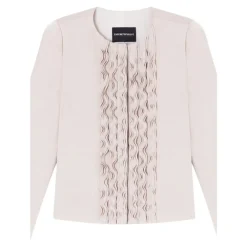Emporio Armani Jakker*Vasket Twilljakke med Figursyede Sider Beige