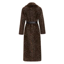 Cesare Gaspari Frakker*Vendbar Lang Vinter Faux Fur Frakke Sort