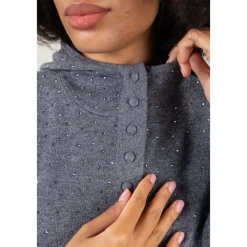 Seventy Striktrøjer & Sweatere*Venezia Hoodie Grå