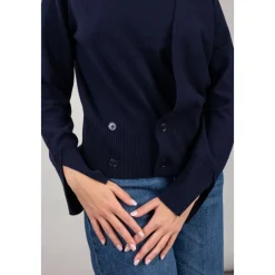 Seventy Striktrøjer & Sweatere*Venezia Sweater Blå