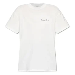 Anine Bing T-Shirts*Walker Tee Lyrics Hvid
