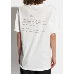 Anine Bing T-Shirts*Walker Tee Lyrics Hvid