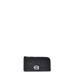 Baldinini Punge & Kortholder*Wallet i quiltet læder Sort