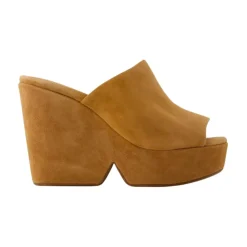 Clergerie Stiletter*Wedge Platform Mules Brun