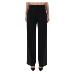 PT Torino Bukser*Wide Leg Skræddersyede Bukser Sort