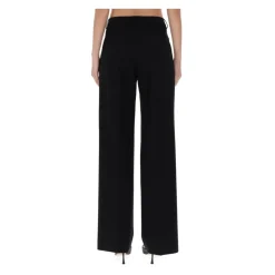 PT Torino Bukser*Wide Leg Skræddersyede Bukser Sort