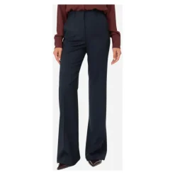 Manuel Ritz Bukser*Wide Wool Trousers Blå