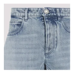 Jil Sander Jeans*Wide-Leg Seamed Denim Pants Blå