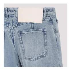 Jil Sander Jeans*Wide-Leg Seamed Denim Pants Blå