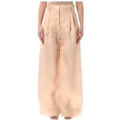 Alberta Ferretti Bukser*Women's Trousers Clothing SS26 Pink