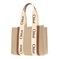 Chloé Indkøbstasker*Woody Medium Tote Beige