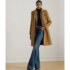 Ralph Lauren Frakker*Wool Sb-Lined Coat Brun