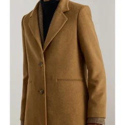 Ralph Lauren Frakker*Wool Sb-Lined Coat Brun