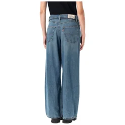 Levi's Jeans*XL Baggy Straight Linen+ Denim Jeans Blå