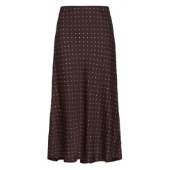 InWear Nederdele*ZaniaIW Skirt Brown Bordeaux Small Dot - 305 - 30111253 Brun