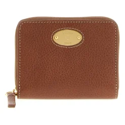 Mulberry Punge & Kortholder*Zip-Around Hammered Leather Wallet Brun