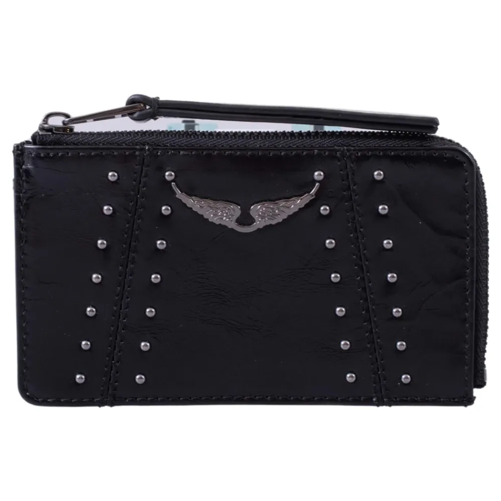Zadig & Voltaire Punge & Kortholder*ZV Card Vintage Patent Studs Sort